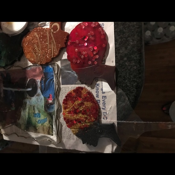 Black Girl Magic! The Head-wrapped Lady Coasters. A set of 4 and a holder. - Picture 9 of 11